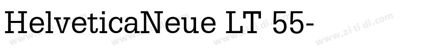 HelveticaNeue LT 55字体转换